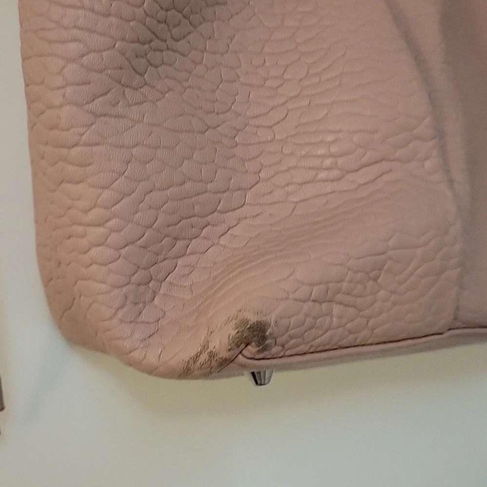 Vince CAMUTO Precious Blush Lambskin Steph Hobo Nappy Tote Bag